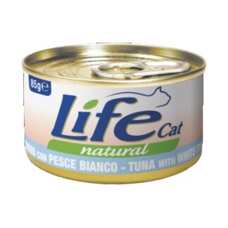 Life naturale gatto tonno con pesce bianco - 85 gr