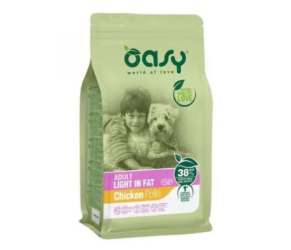 Oasy cane adult light in fat pollo 12 kg