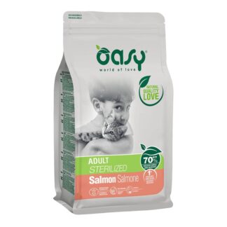 Oasy gatto adult sterilized salmone 1,5 kg