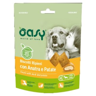 Oasy biscotti ripieni con anatra e patate - 70 gr