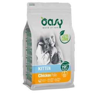 Oasy gatto kitten pollo 1,5 kg