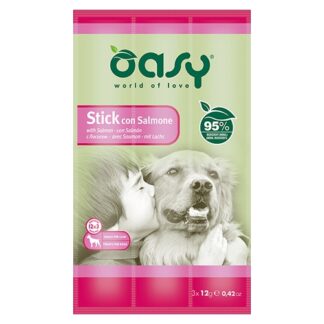 Oasy stick per cani con salmone - 3x12 gr