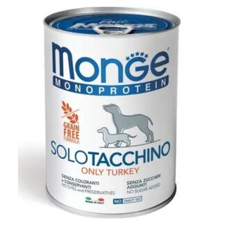 Monge cane solo tacchino grain free - 400 gr