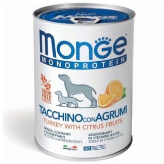 Monge cane solo tacchino con agrumi grain free - 400 gr