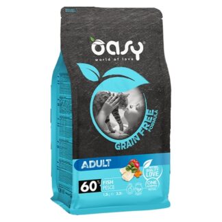 Oasy gatto adult pesce grain free - 1,5 kg