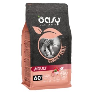 Oasy gatto adult tacchino grain free - 1,5 kg