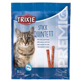 Trixie stick quintett salmone e trota - 5x5 gr